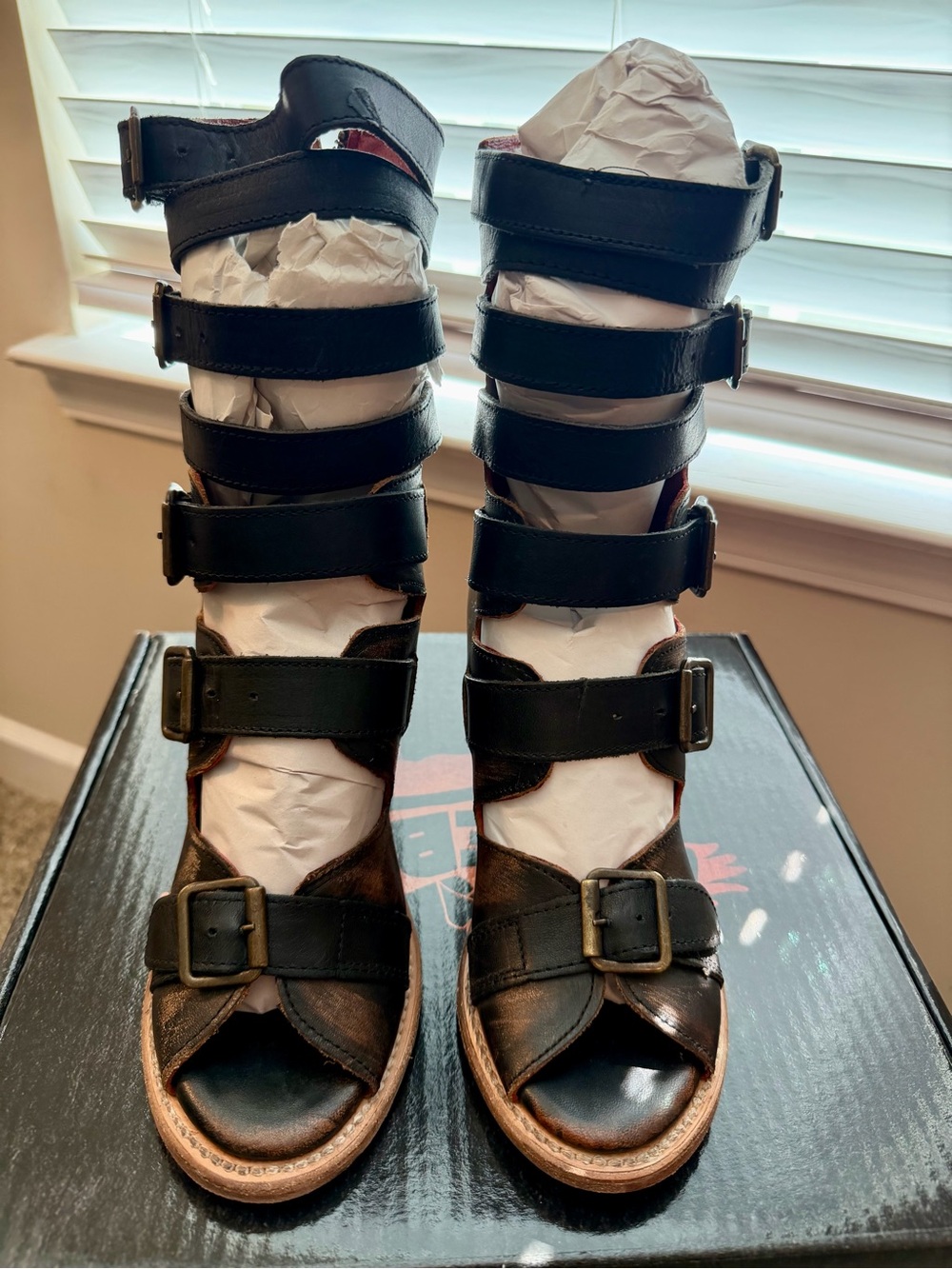 Freebird Black Multi Bond Sandals